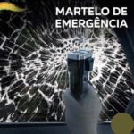 Lanterna LED Martelo Multifuncional de Emergência BBL-2023 - Preto