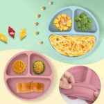 Jogo Introdução Alimentar Bebê em Silicone Premium 8 Peças – Rosa Escuro ou Claro – BBL-54