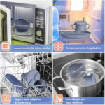 Jogo de Introdução Alimentar para Bebê em Silicone Premium 8 Peças – Azul Escuro ou Claro – BBL-54 – Alimentação Saudável