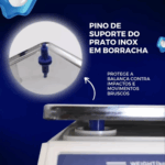 Balança Eletrônica Digital Recarregável até 40kg – Bivolt para Uso Comercial