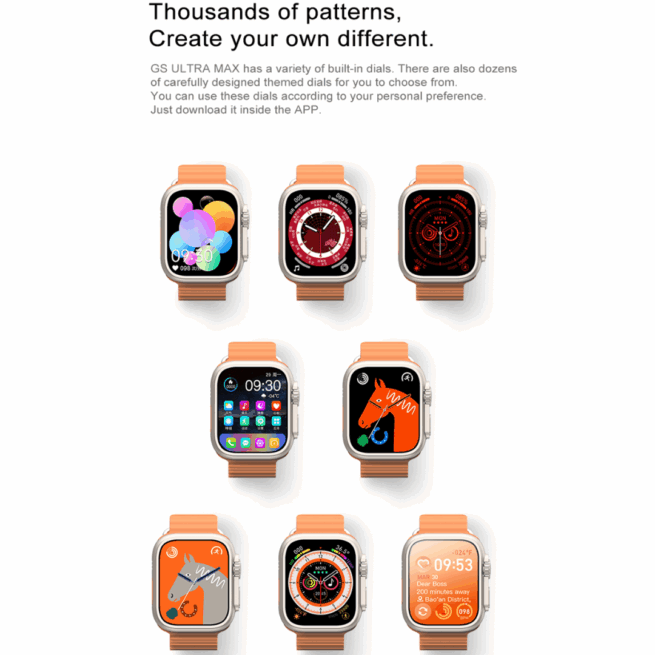 Smartwatch GS Ultra Max - Preto