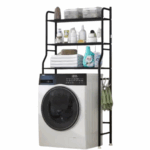 Rack Prateleira e Organizador para Lavanderia - Preto ou Branco