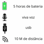 Caixa de Som Boombox Bluetooth 3 – Vermelha – Bivolt