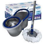 Mop Giratório 360° com Balde Inox Clean Tech - 13 Litros