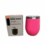 Copo Cuia Térmico Inox 360 ml com Tampa Antivazamento – Pink – Versão Normal