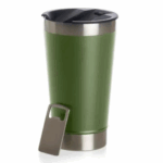 Copo Térmico Inox com Tampa e Abridor 473 ml - Verde Militar (Normal)