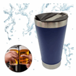 Copo Térmico Inox com Tampa e Abridor 473 ml - Azul Escuro (Normal)