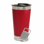 Copo Térmico Inox com Tampa e Abridor 473 ml - Vermelho (Normal)
