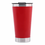 Copo Térmico Inox com Tampa e Abridor 473 ml - Vermelho (Normal)