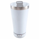 Copo Térmico Bluetooth Personalizado com Som LED, Tampa e Abridor 420 ml – Branco – Inovação e Praticidade