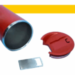 Personalizado Bluetooth – Copo Térmico Som LED com Tampa e Abridor 420 ml – Vermelho