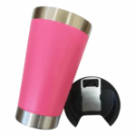 Copo Térmico Inox 473 ml com Tampa e Abridor – Pink Personalizado – Ideal para o Dia a Dia
