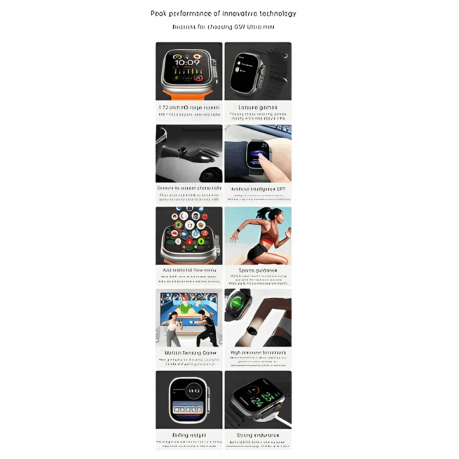 Relógio Smartwatch GS9 Ultra Mini 41mm com 2 Pulseiras – Rosa Elegante