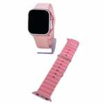 Relógio Smartwatch GS9 Ultra Mini 41mm com 2 Pulseiras – Rosa Elegante