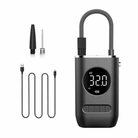 Mini Calibrador Compressor Elétrico Digital Portátil para Pneu de Carro e Bike – Bivolt