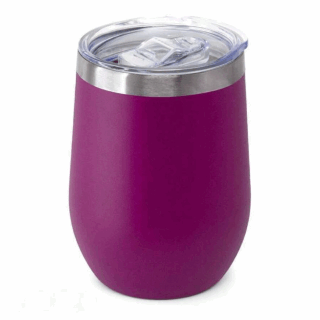Copo Cuia Térmico Inox 360 ml com Tampa Antivazamento – Roxo – Funcionalidade e Estilo