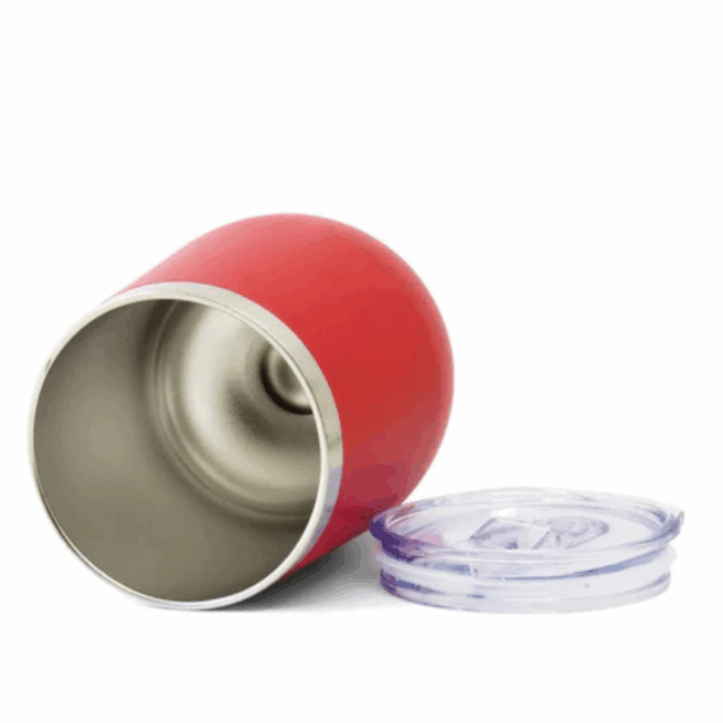Copo Cuia Térmico Inox 360 ml com Tampa Antivazamento – Vermelho – Versão Normal