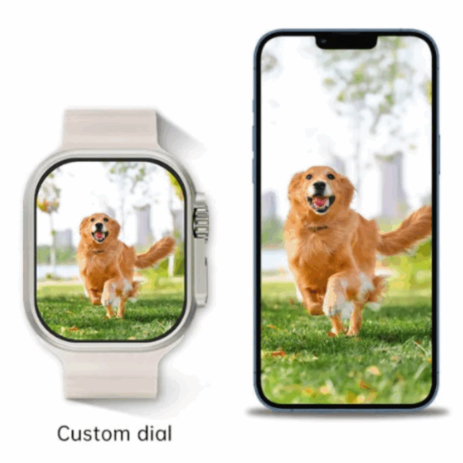 Relógio Smartwatch GS9 Ultra Mini 41mm com 2 Pulseiras – Branco – Tecnologia e Elegância