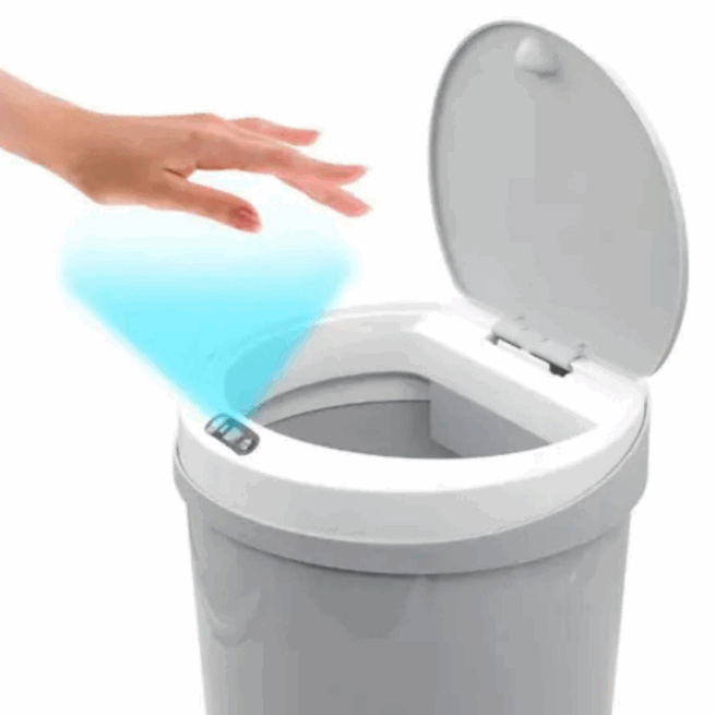 Lixeira Automática 12L com Sensor LK-2112 - Cinza