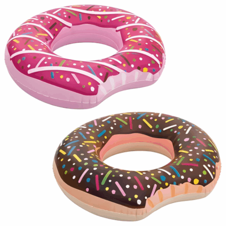Boia Inflável Donut Rosa ou Marrom MOR – Suporta até 90kg