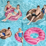 Boia Inflável Donut Rosa ou Marrom MOR – Suporta até 90kg