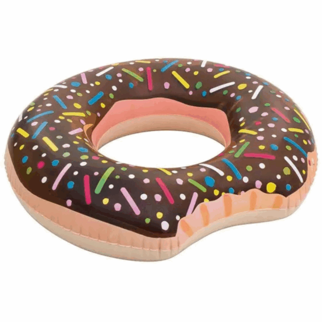 Boia Inflável Donut Rosa ou Marrom MOR – Suporta até 90kg