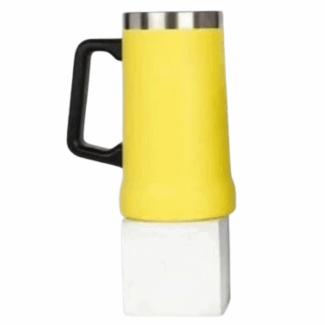 Caneca Térmica Inox de Cerveja 709ml - Amarelo (Normal)