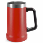 Caneca Térmica Inox de Cerveja 709 ml - Vermelho (Personalizado)