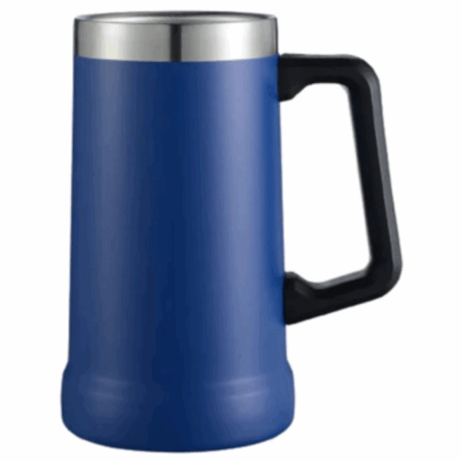 Caneca Térmica Inox de Cerveja 709 ml - Azul Escuro (Normal)