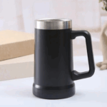 Caneca Térmica Inox para Cerveja 709 ml – Preto Personalizado – Estilo e Conservação