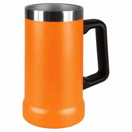 Caneca Térmica Inox de Cerveja 709 ml - Laranja (Normal)