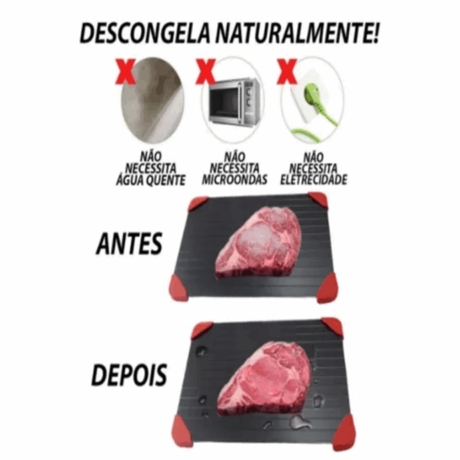 Tábua de Carne para Descongelamento Rápido