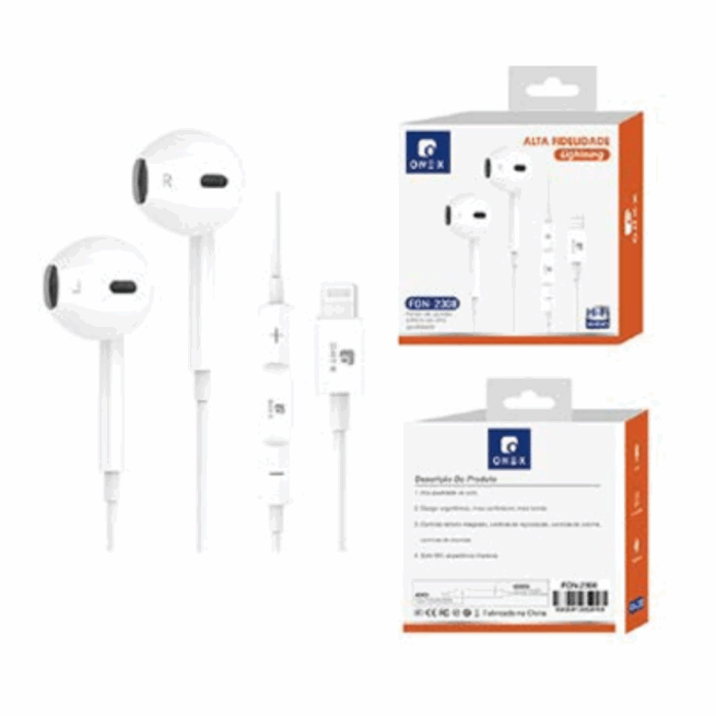 Fone Lightning para iPhone com Som 360° ON-2308