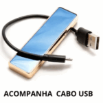 Isqueiro Elétrico USB Recarregável - Sem Chama
