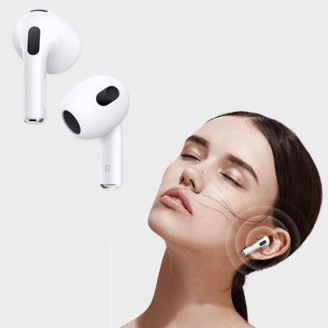 Fone AirPods Pro 3 com Estojo de Recarga Lightning – Linha Premium – Branco – Qualidade de Som Superior
