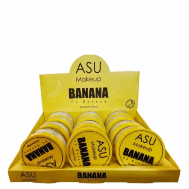 Pó de Banana Facial Translúcido Fixador de Maquiagem Vivai