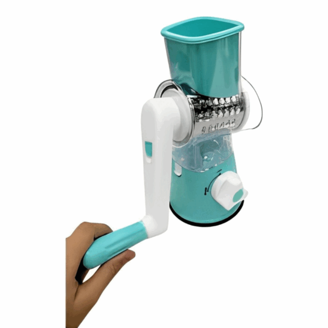 Fatiador Manual Giratório de Legumes 3 em 1 Inox – Praticidade e Versatilidade na Cozinha – BM-A20
