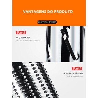 Fatiador Manual Giratório de Legumes 3 em 1 Inox – Praticidade e Versatilidade na Cozinha – BM-A20