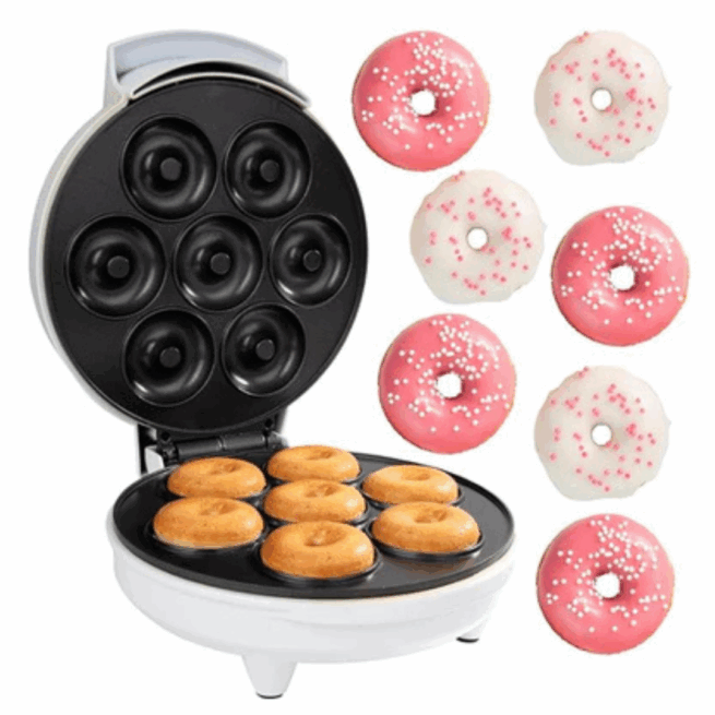 Máquina de Donuts Mini Rosquinha 127V (Cores Sortidas) – Faça Delícias em Casa