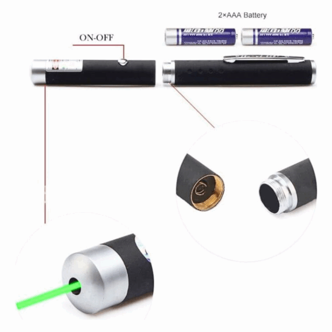 Caneta Laser Verde de Forte Alcance – Recarregável – Tecnologia Avançada