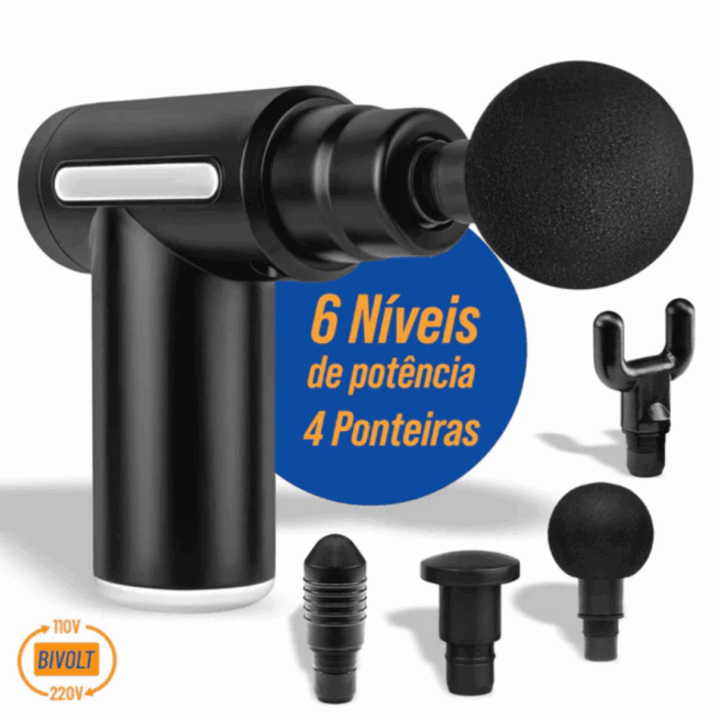 Pistola de Massagem Elétrica Original – Alívio Muscular Profundo