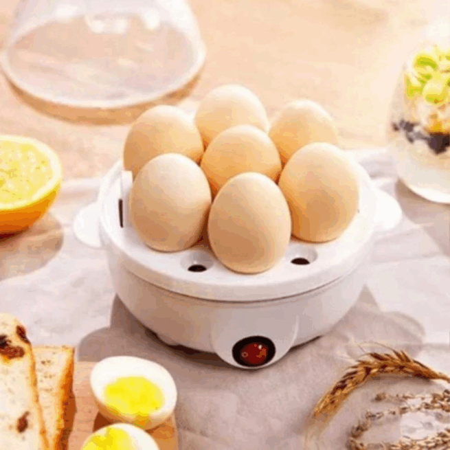 Cozedor de Ovos Elétrico Multifuncional Egg Cooker 110V (Cores Sortidas) – Cozimento Rápido e Prático