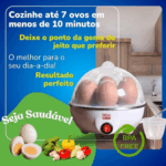 Cozedor de Ovos Elétrico Multifuncional Egg Cooker 110V (Cores Sortidas) – Cozimento Rápido e Prático