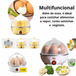 Cozedor de Ovos Elétrico Multifuncional Egg Cooker 110V (Cores Sortidas) – Cozimento Rápido e Prático