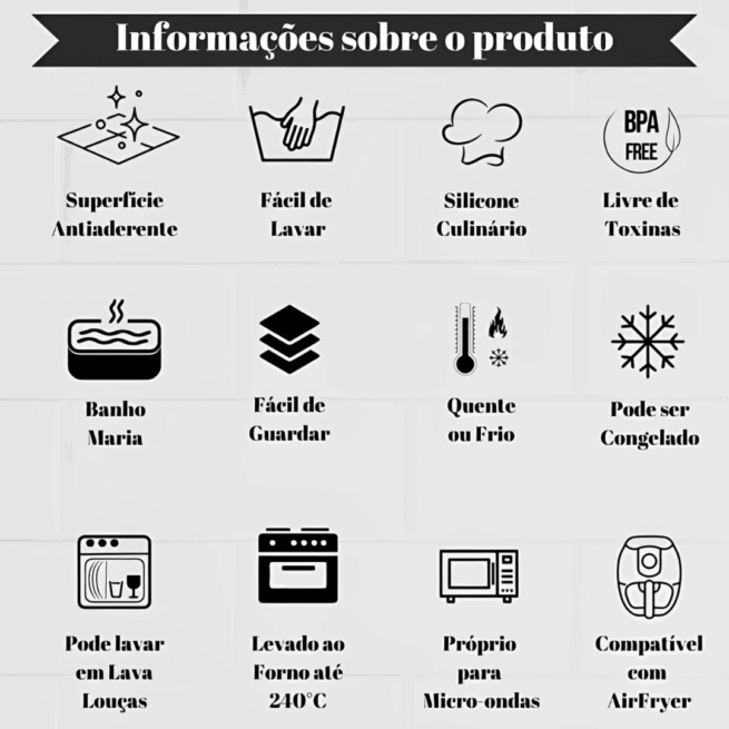 Forma de Silicone com Furo 23x10 cm BK4538