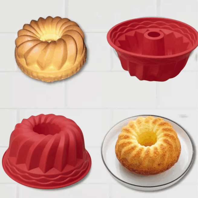 Forma de Silicone com Furo 23x10 cm BK4538