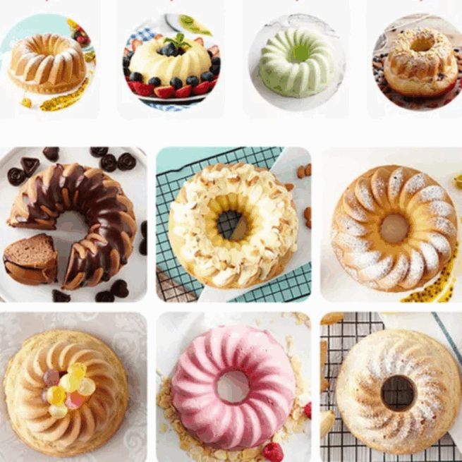 Forma de Silicone com Furo 23x10 cm BK4538