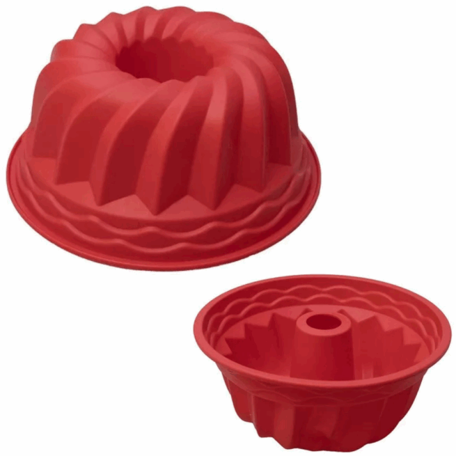 Forma de Silicone com Furo 23x10 cm BK4538