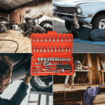 Jogo de Ferramentas 46 Peças com Soquete 1/4, Catraca e Maleta – Vermelha