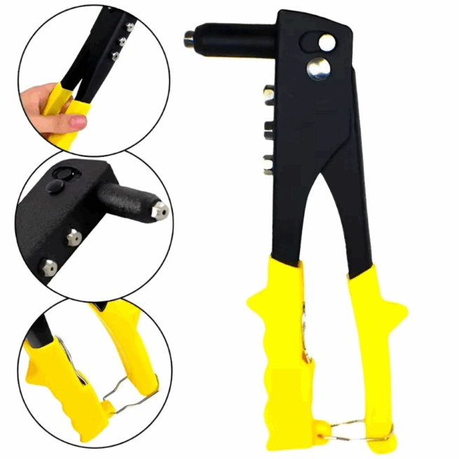 Alicate Rebitador Manual 9,5" com 4 Pontas Profissional AR0102